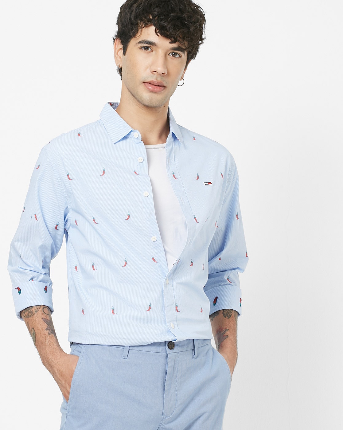 Blue Shirts for Men by TOMMY HILFIGER 