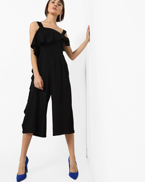 black layered jumpsuit