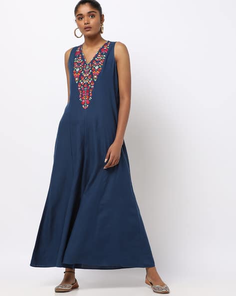 global desi blue jumpsuit