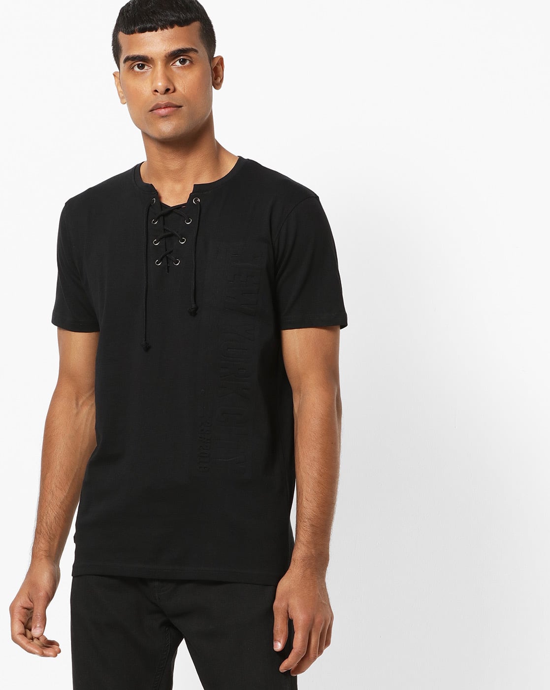Buy Black Tshirts for Men by DNMX Online | Ajio.com