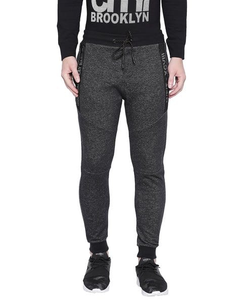 Mid-Rise Slim Fit Joggers with Drawstring Waistband