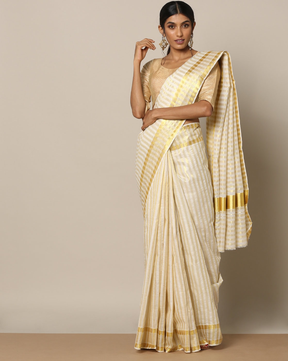 Kerala Saree and 10 Blouse Styles – www.vannamayil.com