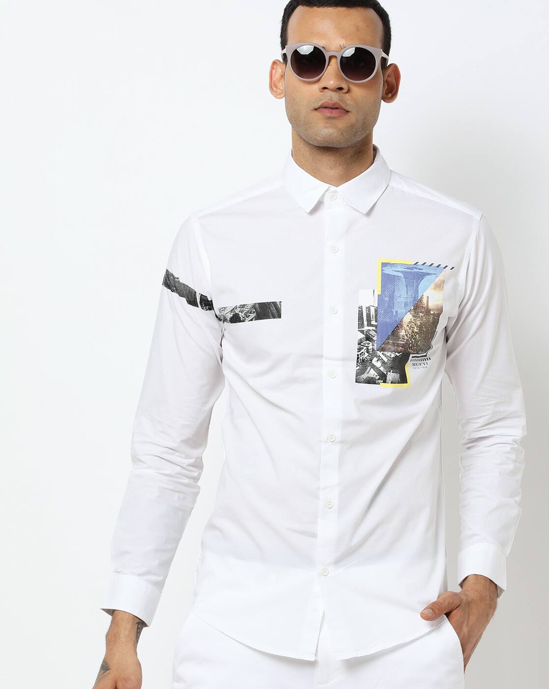 mufti slim fit shirts