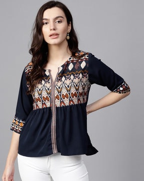 Women S Tops Online Low Price Offer On Tops For Women Ajio