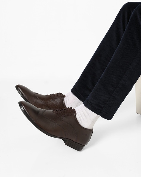 Buy Dark Brown Formal Shoes for Men by 