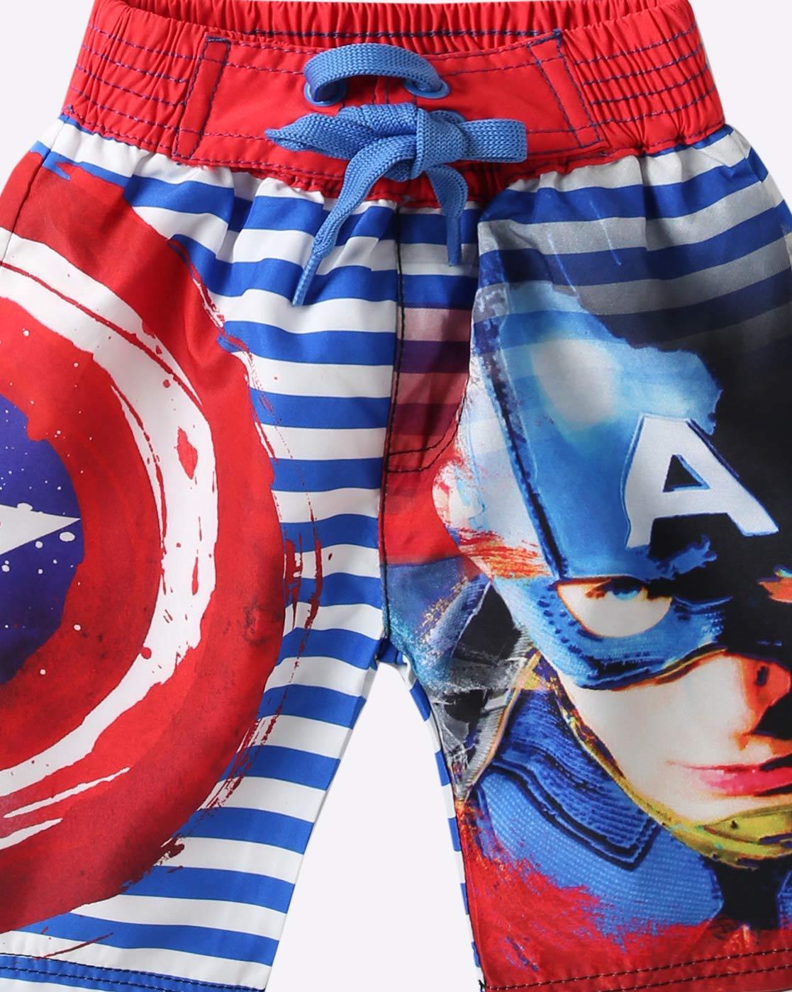 Multicolour Swim Shorts Trunks for Boys Avengers Marvel 