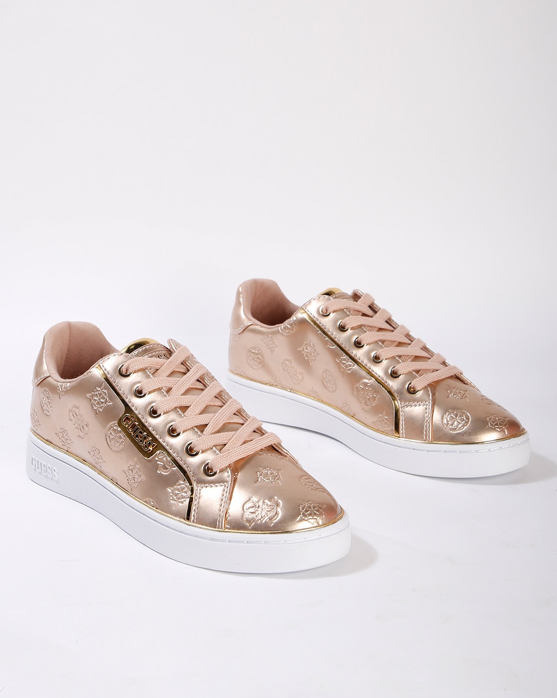 guess sneakers rose gold