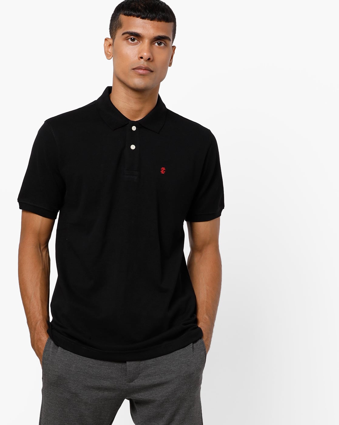 izod black polo