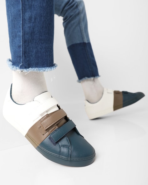mens velcro closure sneakers