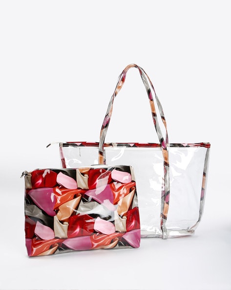 Buy Clear & Olive Handbags for Women by AJIO Online | Ajio.com