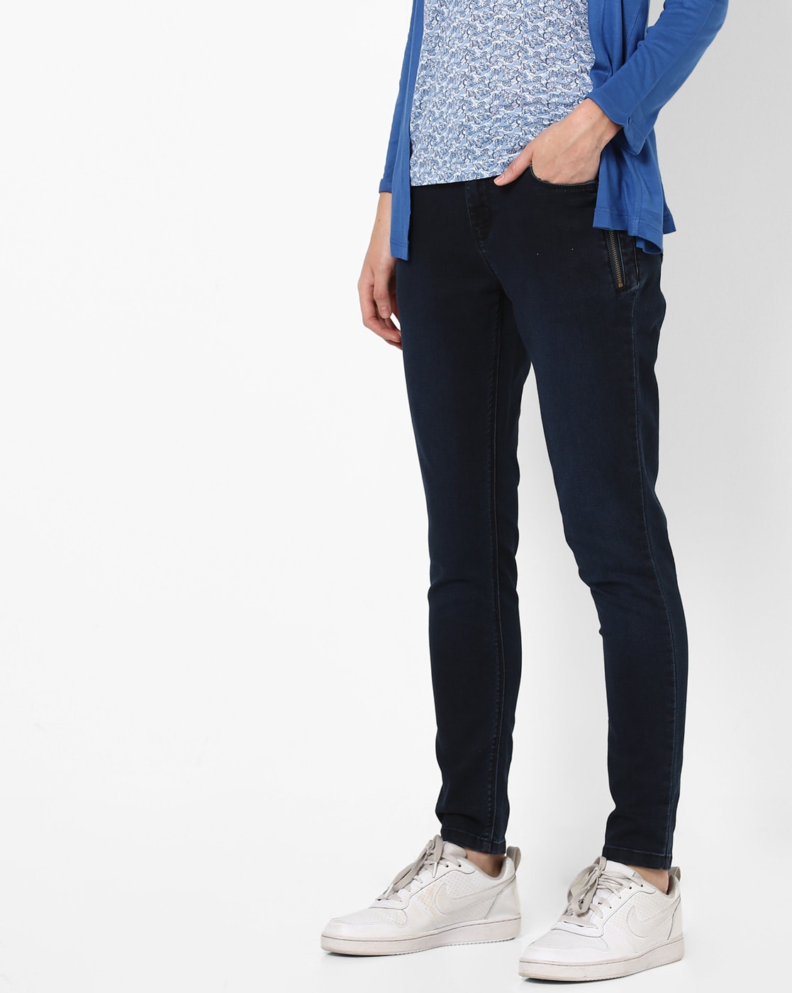 Buy Dark Blue Jeans & Jeggings for Women by DNMX Online