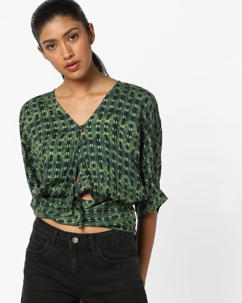 Blouse Top with Cut Out