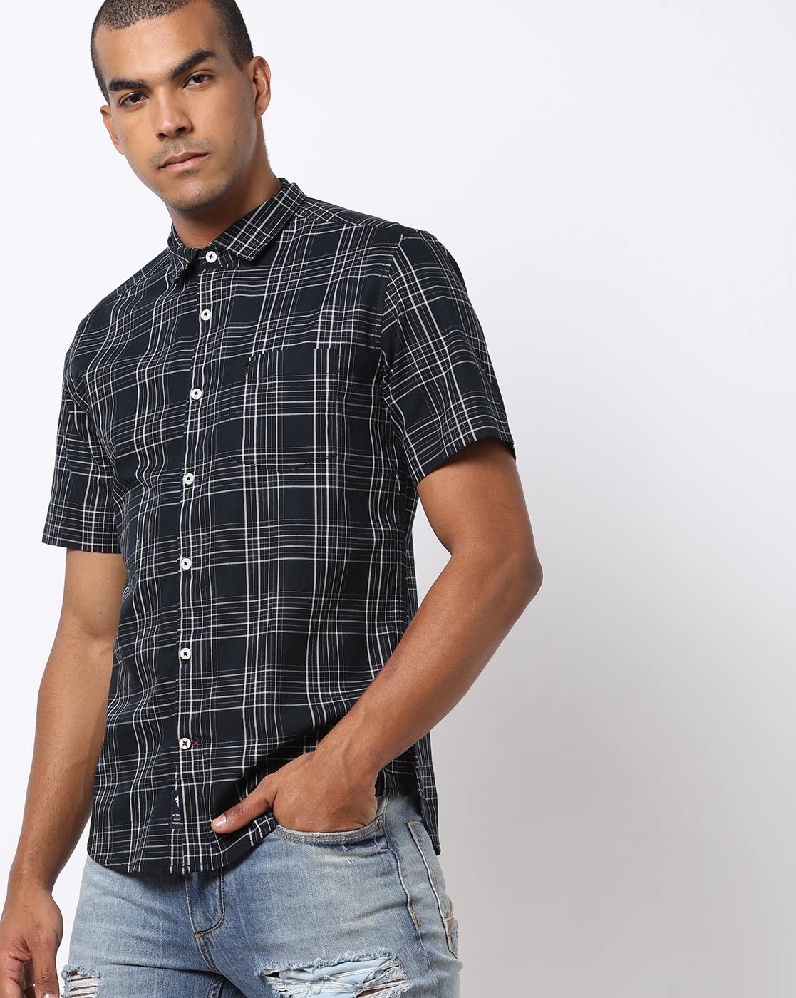 Buy Black Shirts for Men by NETPLAY Online