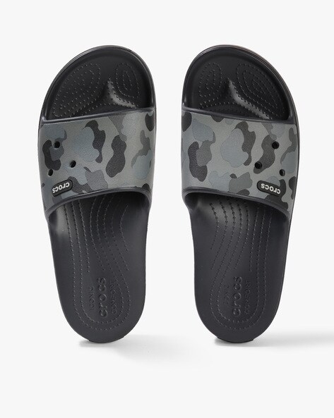 camouflage croc flip flops