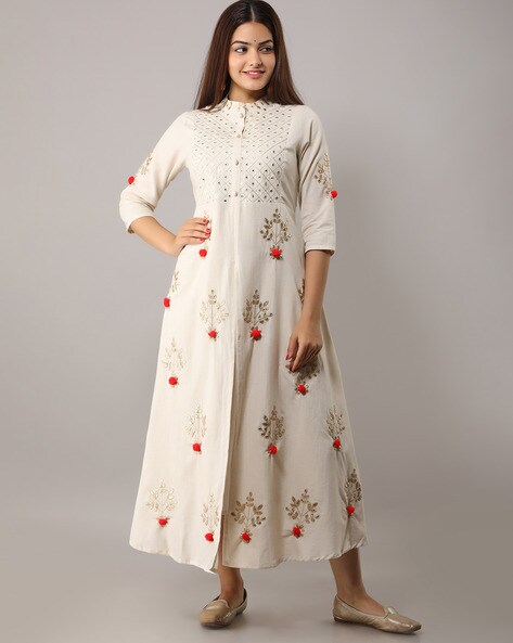 Embellished Flared Kurta