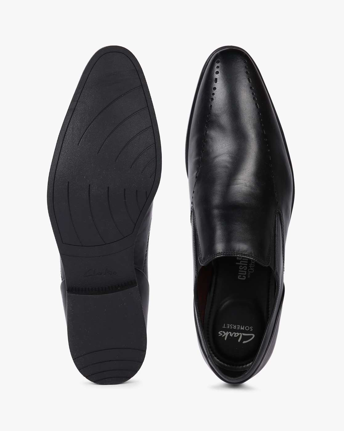 clarks formal black shoes