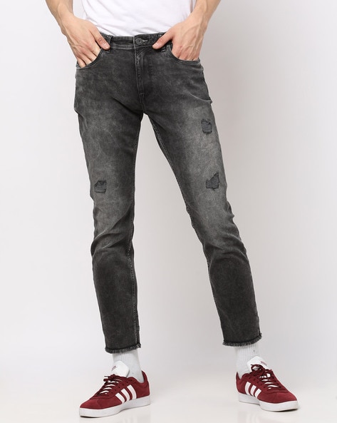 skinny fit grey jeans