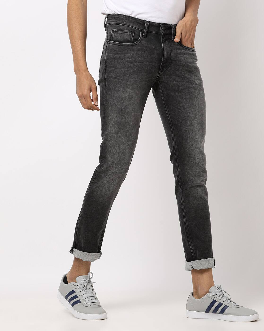 Buy Charcoal Grey Jeans for Men by AJIO 