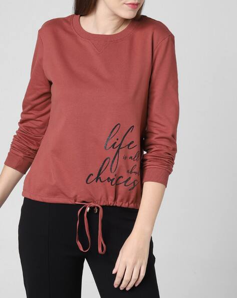 rust sweatshirt womens