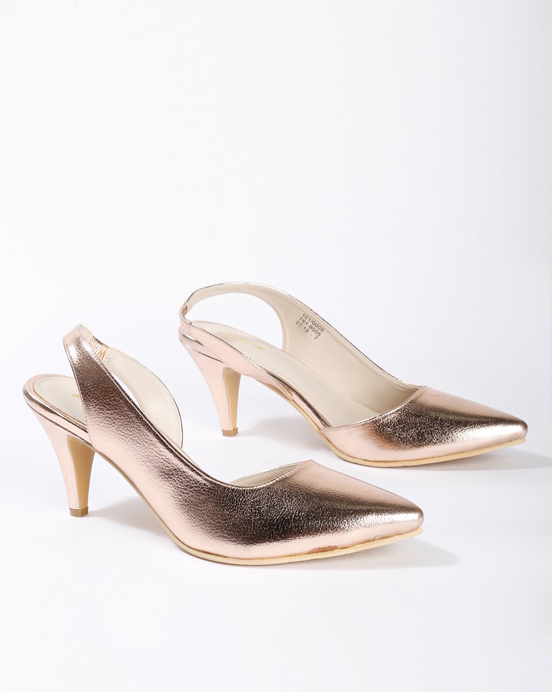 Buy Gold Heeled Sandals for Women by Bata Online | Ajio.com