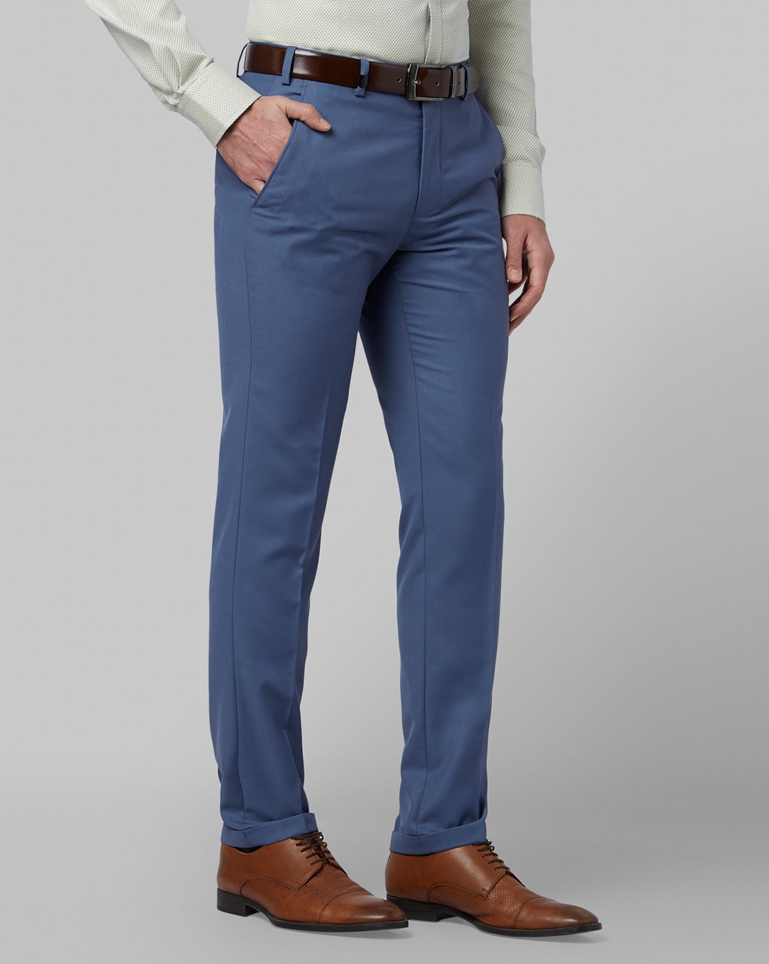 PARK AVENUE Regular Fit Men Blue Trousers  Buy PARK AVENUE Regular Fit Men  Blue Trousers Online at Best Prices in India  Flipkartcom