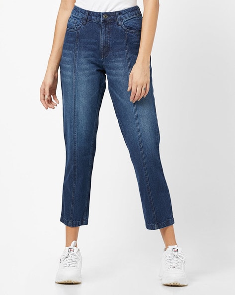 ajio straight jeans