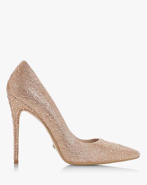 Buy Rose Gold Heeled Sandals for Women by Dune London Online
