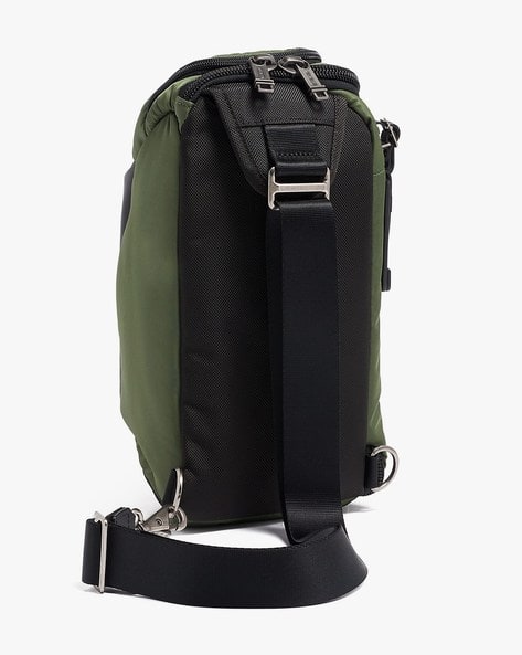 Buy TUMI Alpha Bravo Kelley Sling | Green Color Men | AJIO LUXE