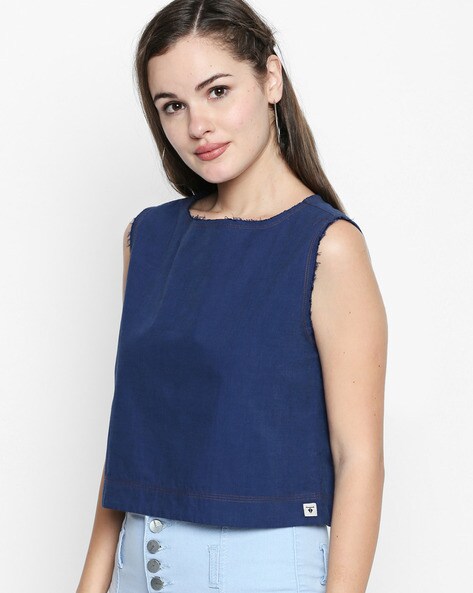 Buy Blue Tops for Women by DISRUPT Online