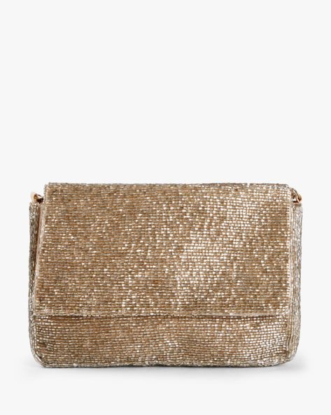 accessorize gold clutch