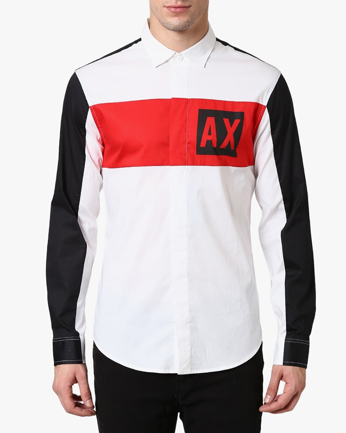 Buy White & Black Shirts for Men by ARMANI EXCHANGE Online 