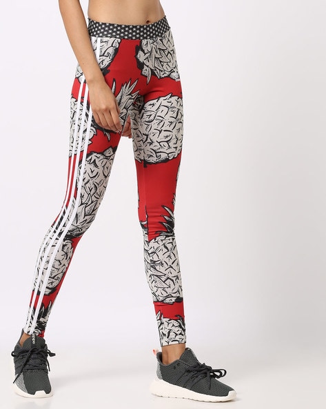 Buy Red Leggings for Women by ADIDAS 
