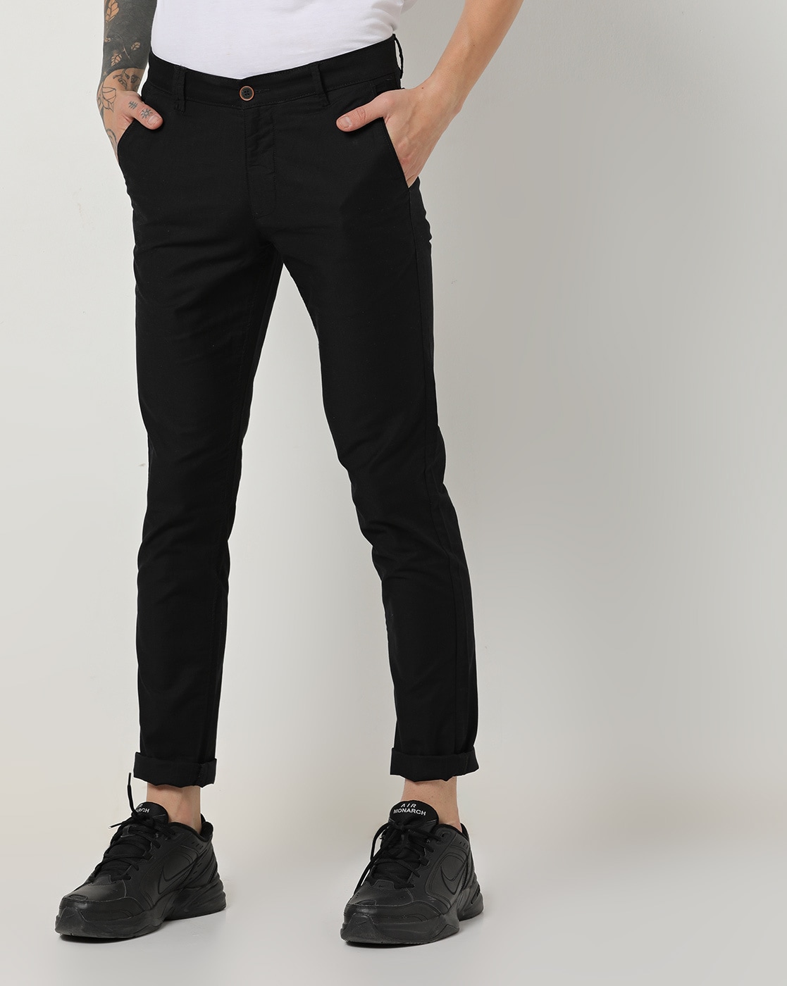 Buy Indigo Nation Men Casual Trousers PinnaItr0026201 Grey Online  Lulu  Hypermarket India