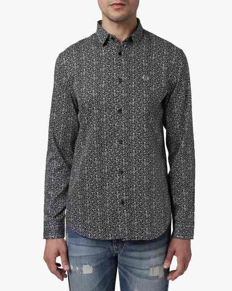 black shirt with paint