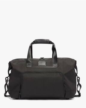 tumi black duffel bag