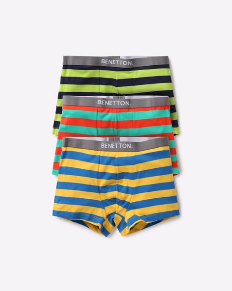 Buy United Colors of Benetton Striped Low Rise Briefs Multi-color