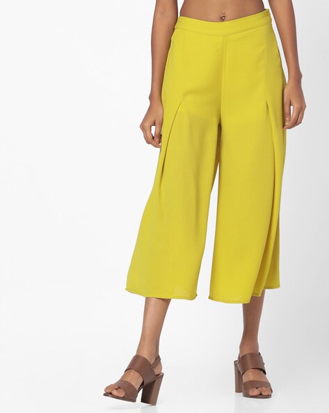 Mid-Rise Pleated Culottes Price in India