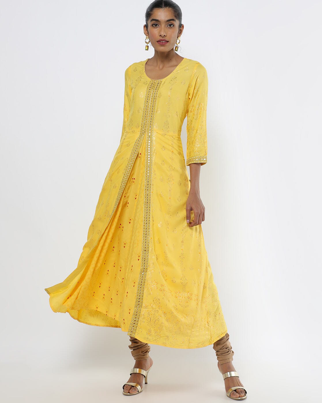Buy Yellow Kurtis  Tunics for Women by AVAASA MIX N MATCH Online   Ajiocom