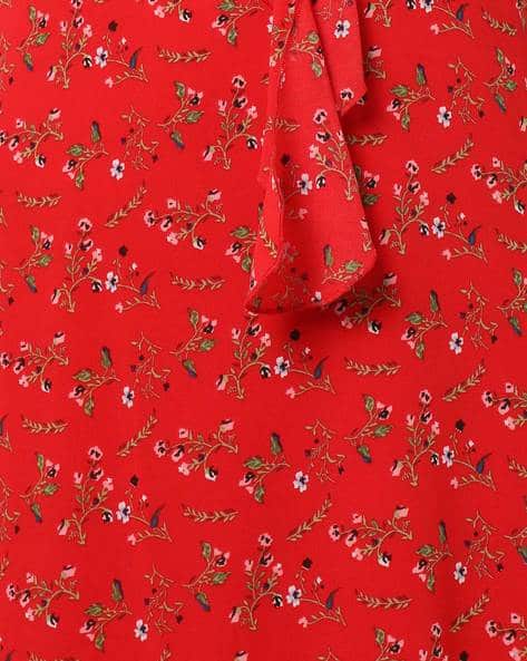Floral Strappy A-line Dress (Image - 2)