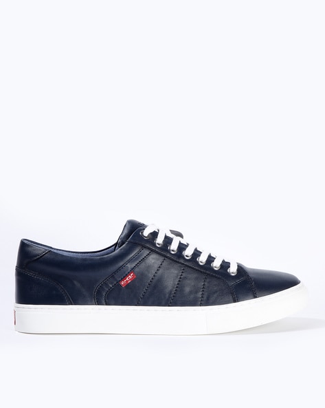 Navy blue cheap levis shoes