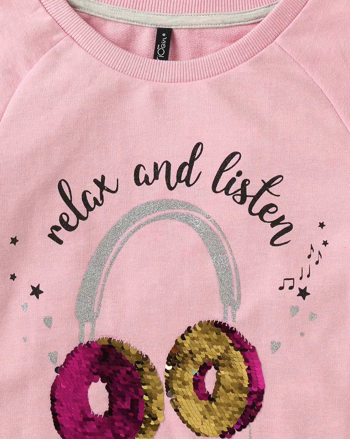 Buy Pink Sweatshirts & Hoodie for Girls by RIO GIRLS Online