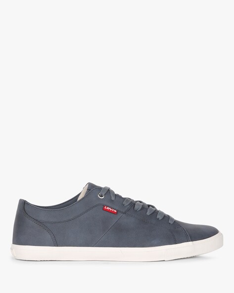 Levi's men's woods on sale navy blue sneakers