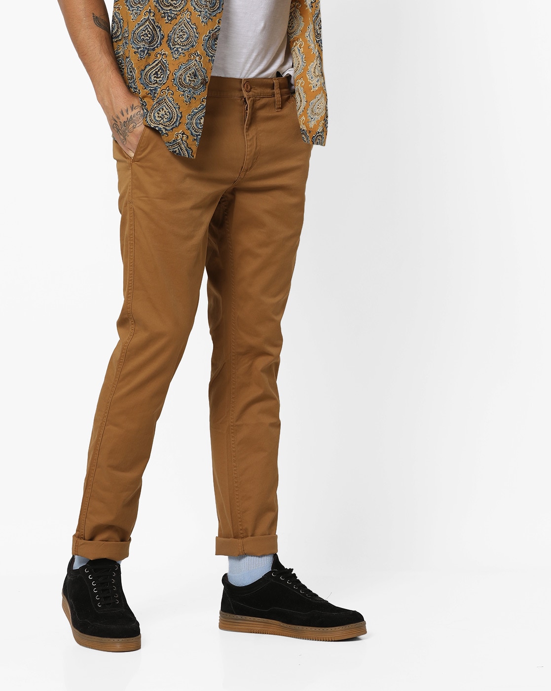 Lee Casual Trousers  Buy Lee Men Beige Trousers OnlineNykaa Fashion