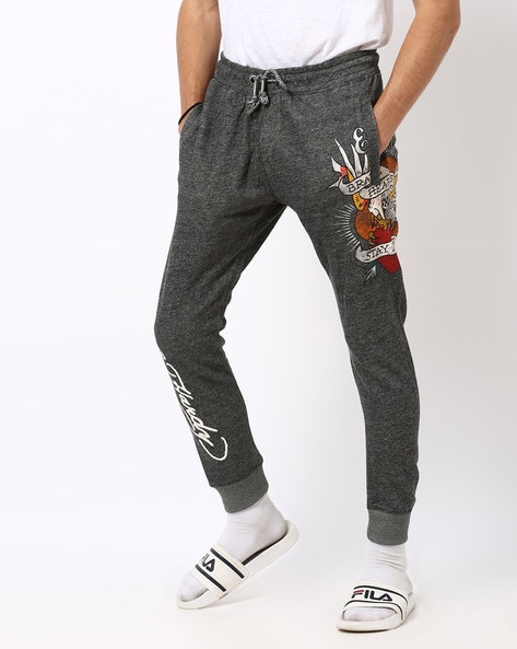 Buy ED HARDY Mens 3 Pocket Printed Track Pants | Shoppers Stop