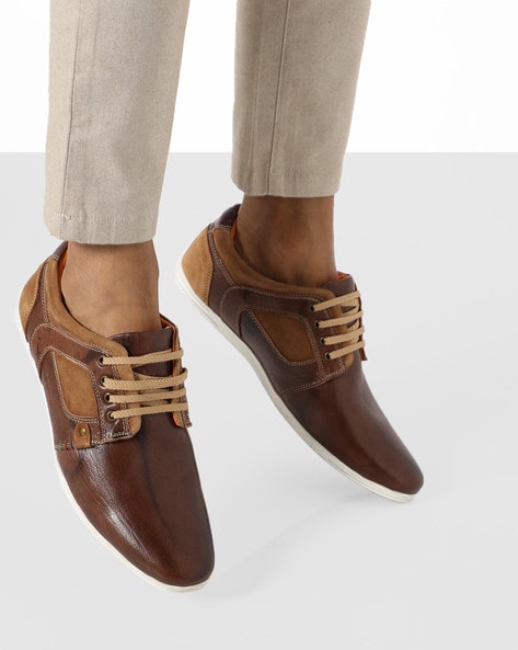 Buy Dark Brown Casual Shoes for Men by 