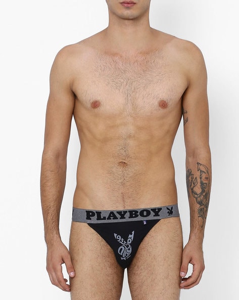 Buy Black Briefs for Men by Playboy Online