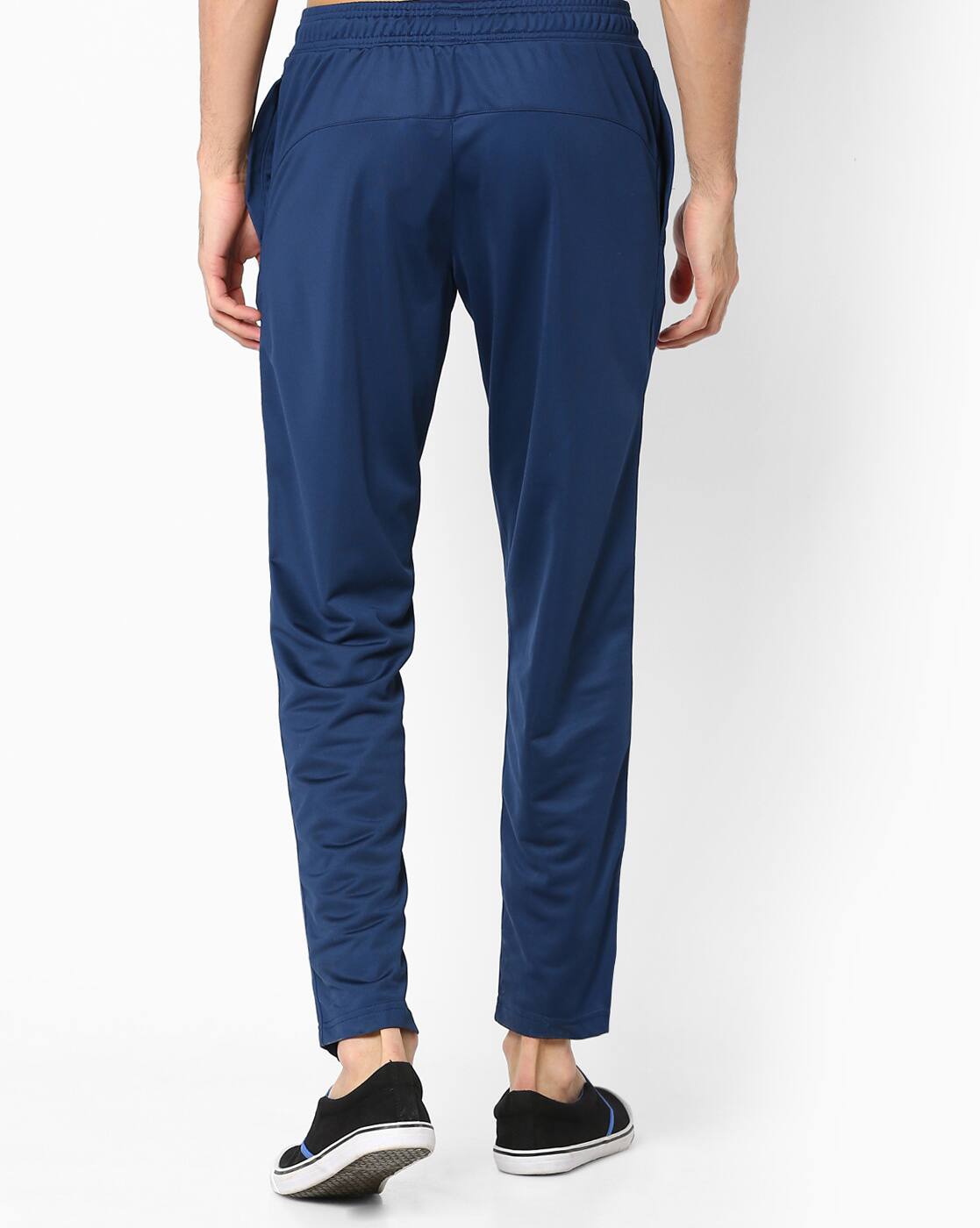 Buy Navy Blue Now Or Never Relaxed Fit Track Pants AJIO