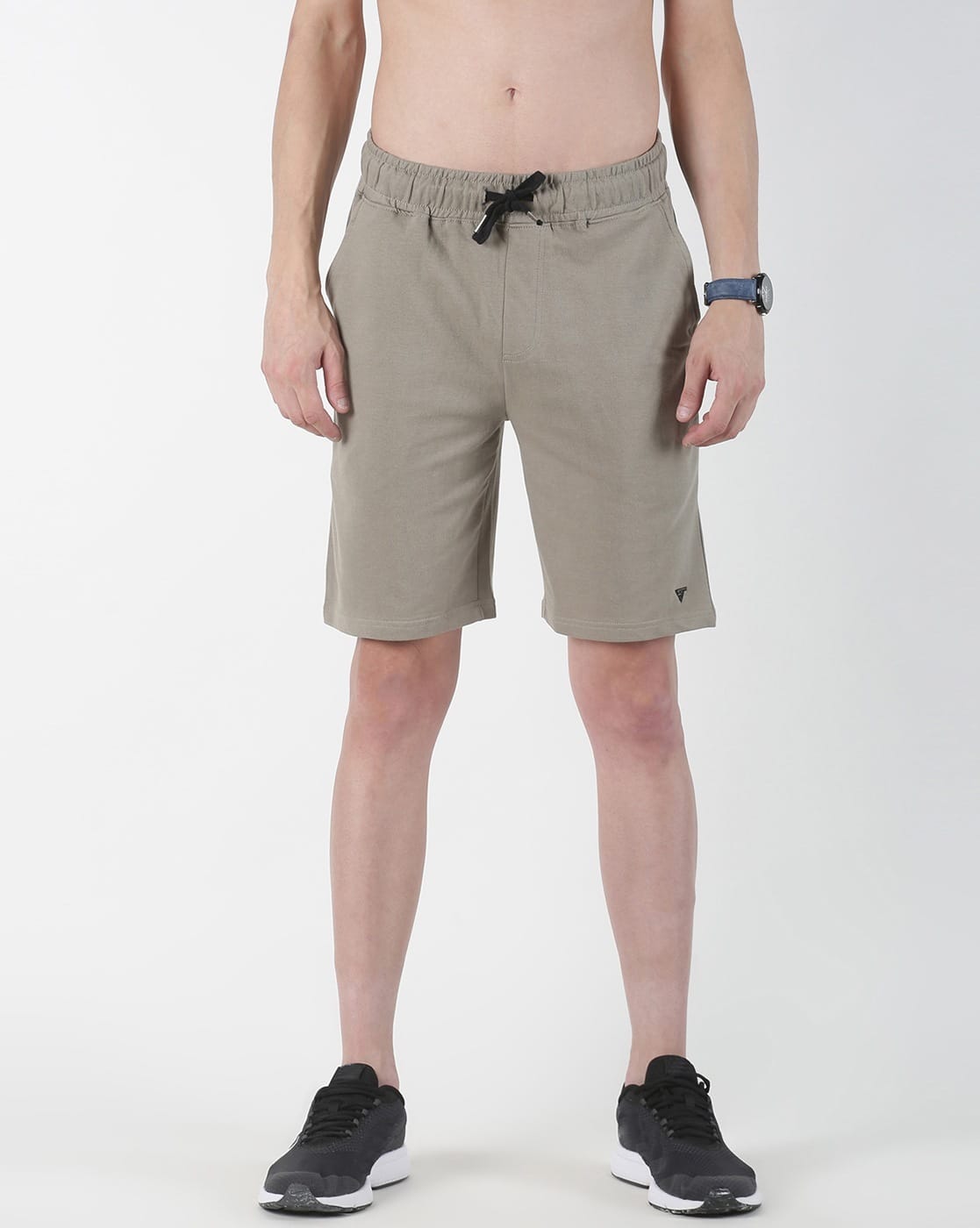 mens blue khaki shorts