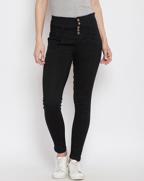 Nifty High Rise Slim Jeans with Insert Pockets