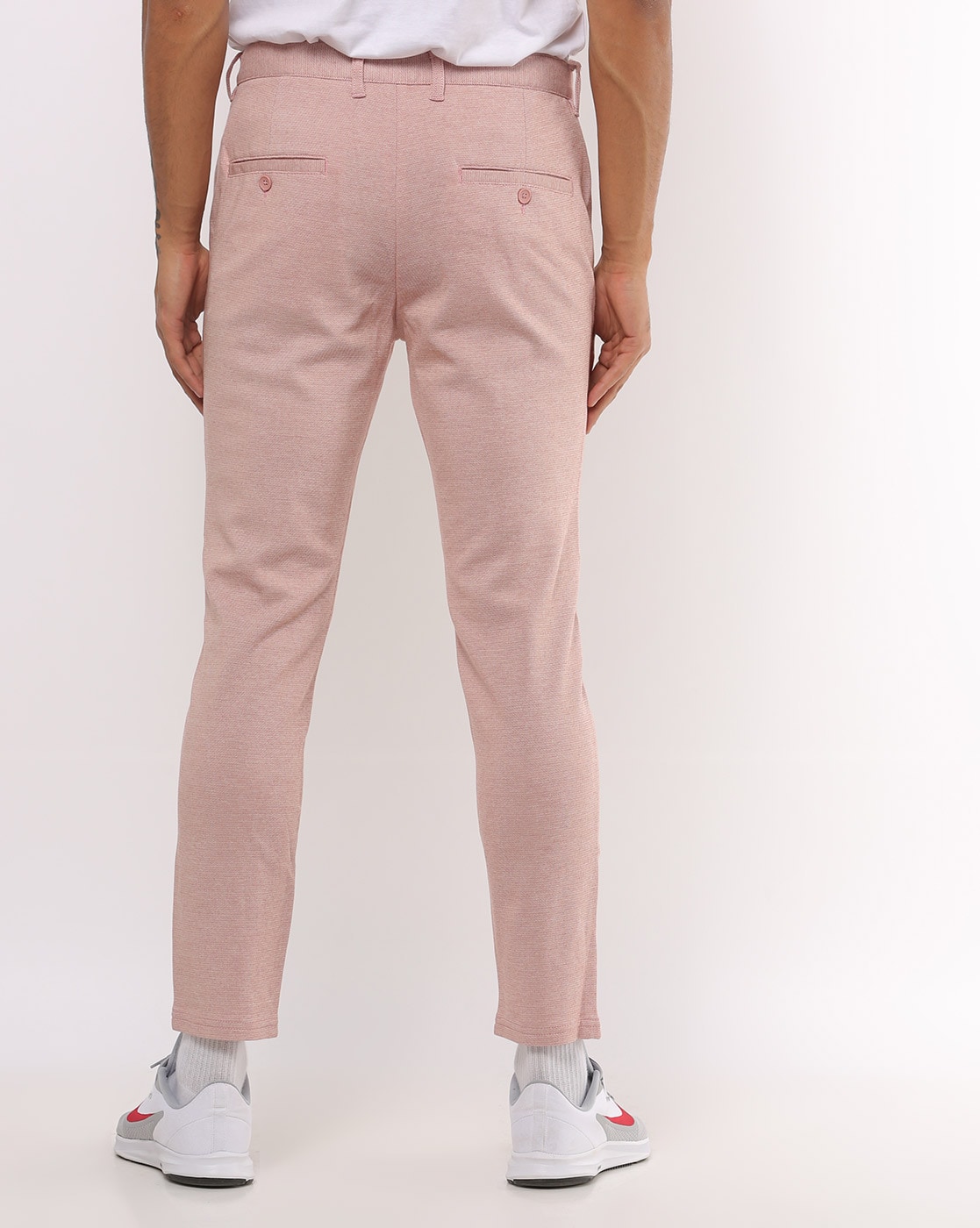 Pink Casual Trouser Mens Outfits With Light Blue Shirt Trousers  Mens  pants suit trousers